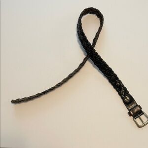 Vintage Esprit women’s braided leather belt black size small